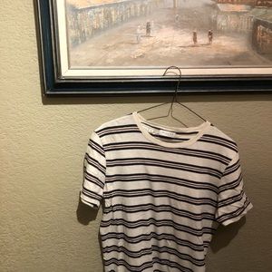 white striped t shirt
